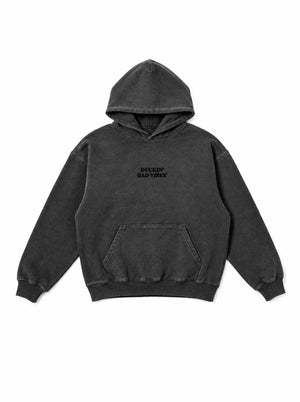 DUCKIN BAD VIBES CENTER LOGO   EMBROIDERED PREMIUM HOODIE