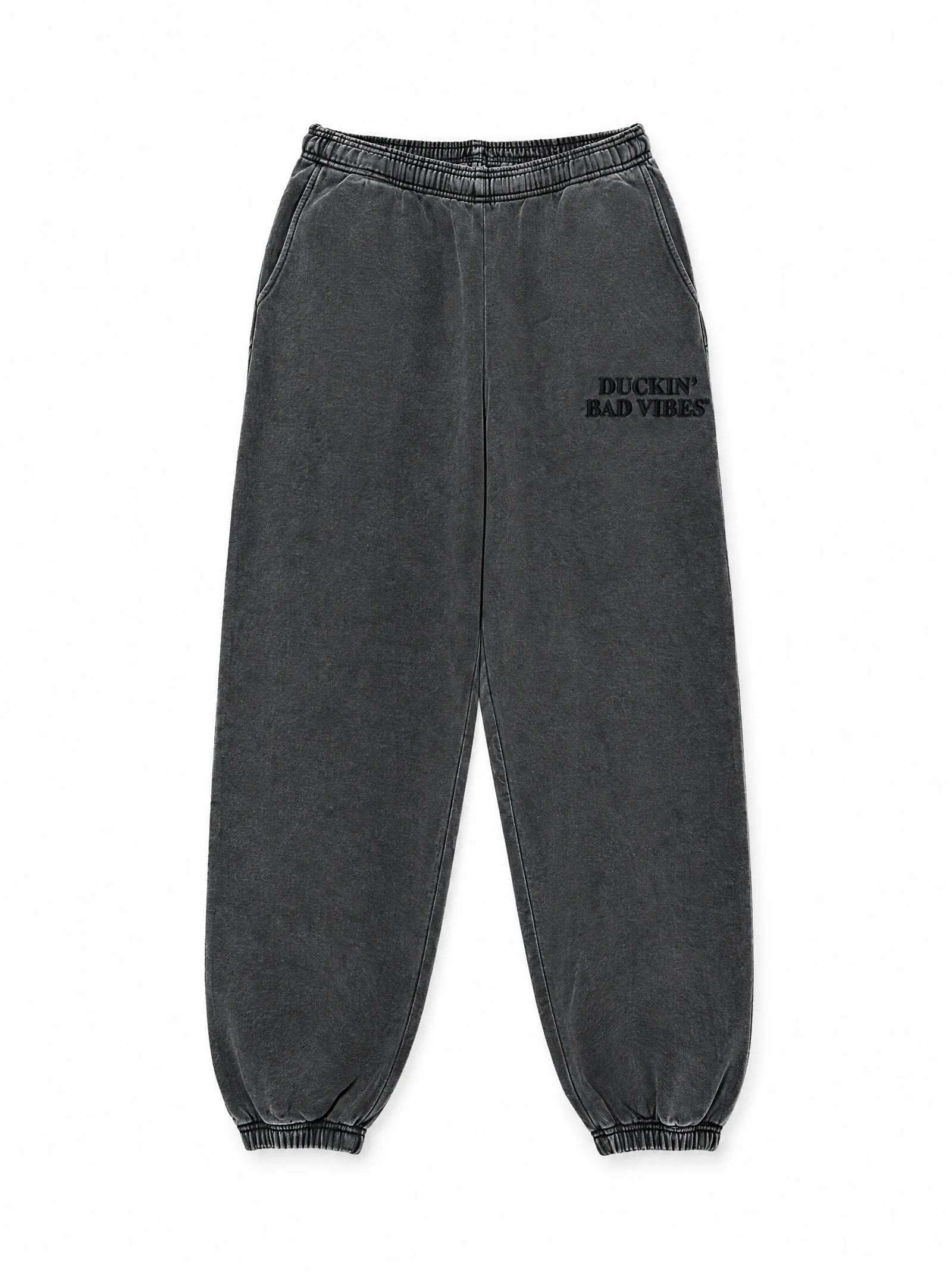 DUCKIN BAD VIBES EMBROIDERED SWEATPANTS